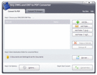 Any DWG and DXF to PDF Converter 2011 screenshot